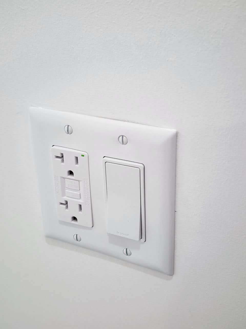 Outlet and switch installation